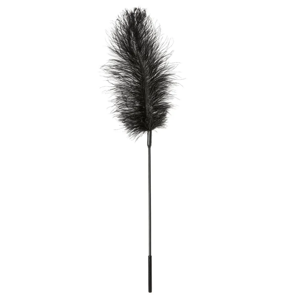 Sportsheets Ostrich Tickler piumino nero 40 cm