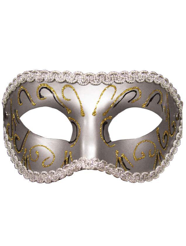 Sportsheets Masquerade Maschera occhi grigia nastri