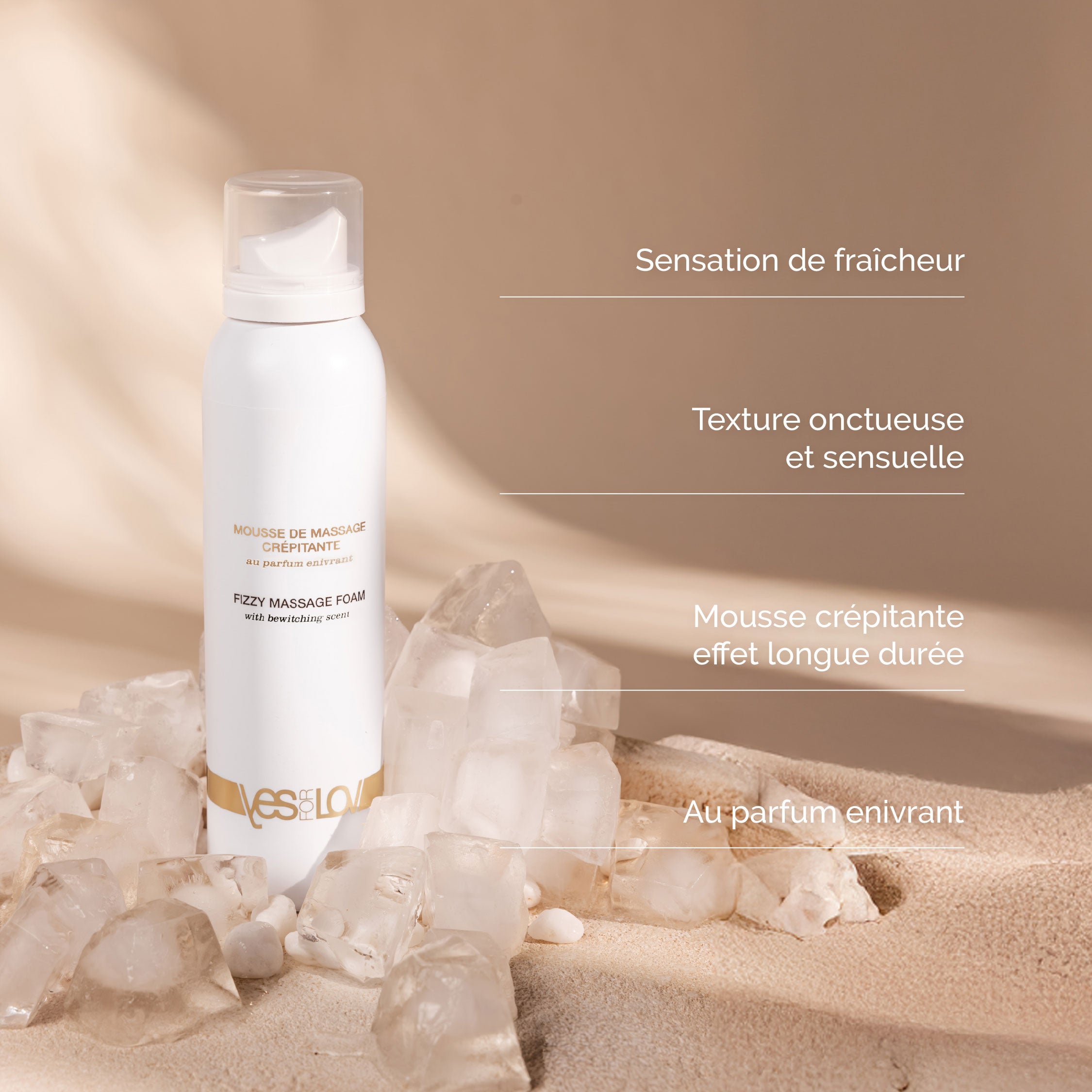 YESforLOV Fizzy schiuma massaggio 150 ml frizzante ammaliante