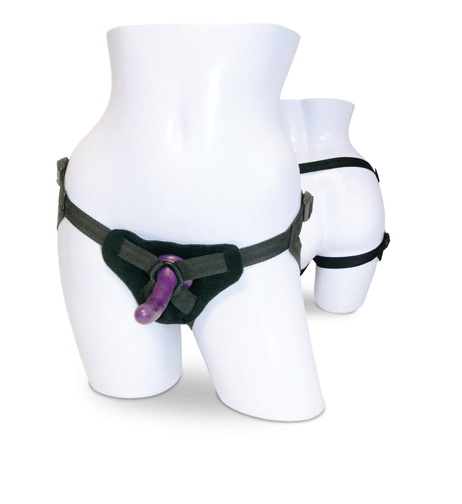 Sportsheets Strap On & Silicone Dildo imbracatura viola starter