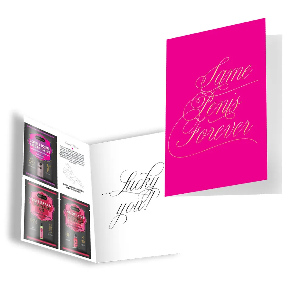 Kamasutra Naughty Notes Biglietto Same Penis Forever Fragola