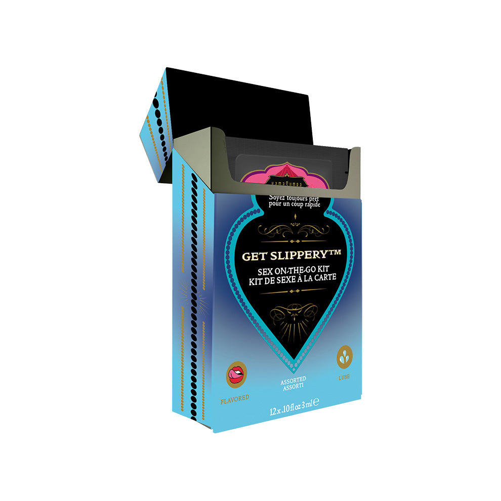 Kama Sutra Sex-to-Go Get Slippery kit lubrificante 12 bustine