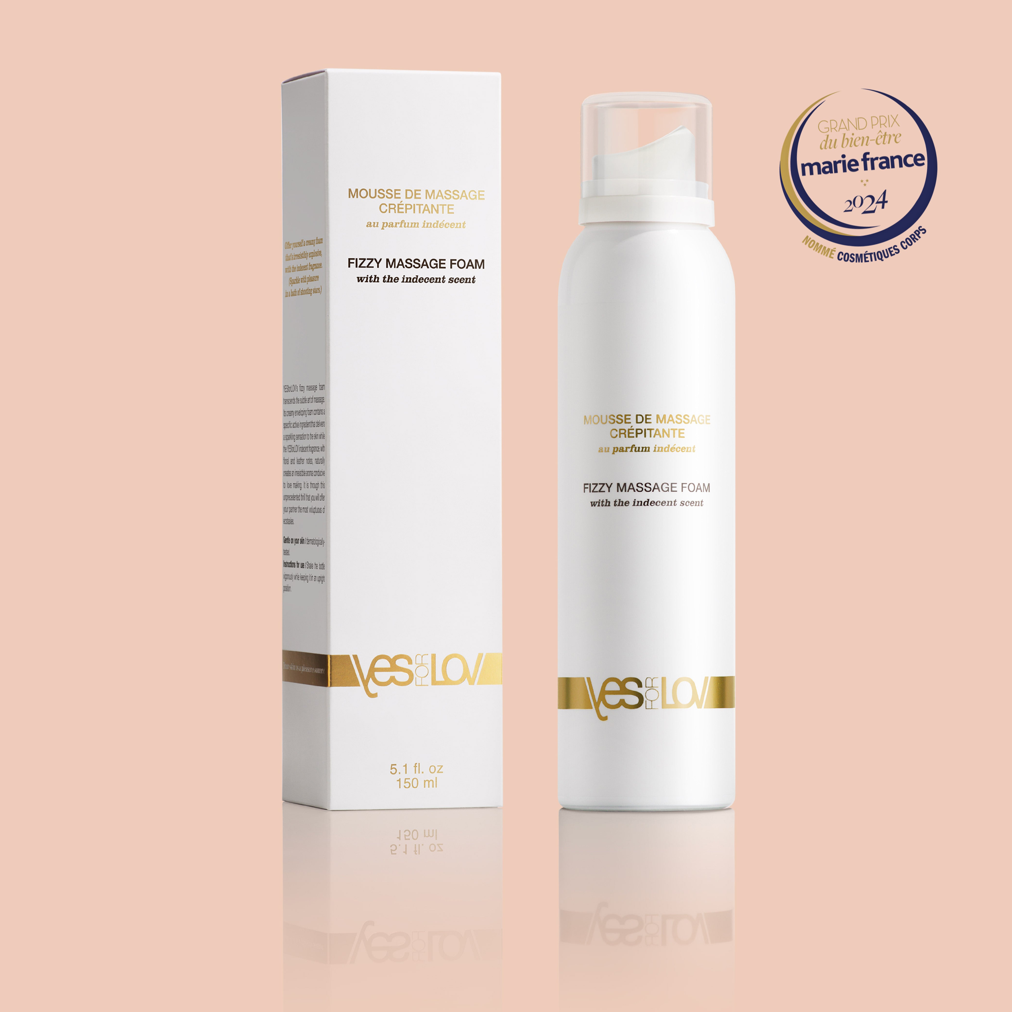 Yes For Lov Fizzy schiuma massaggio frizzante 150 ml