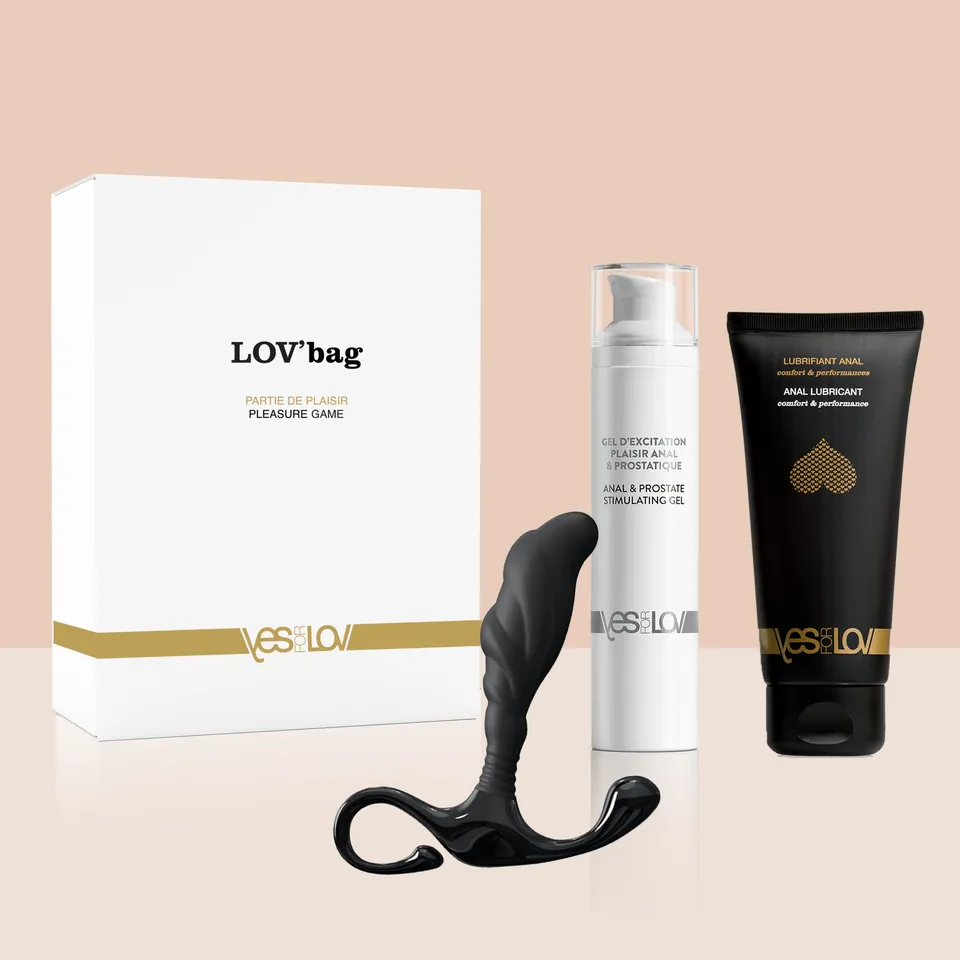 YesforLov kit prostatico uomo plug + lubrificante