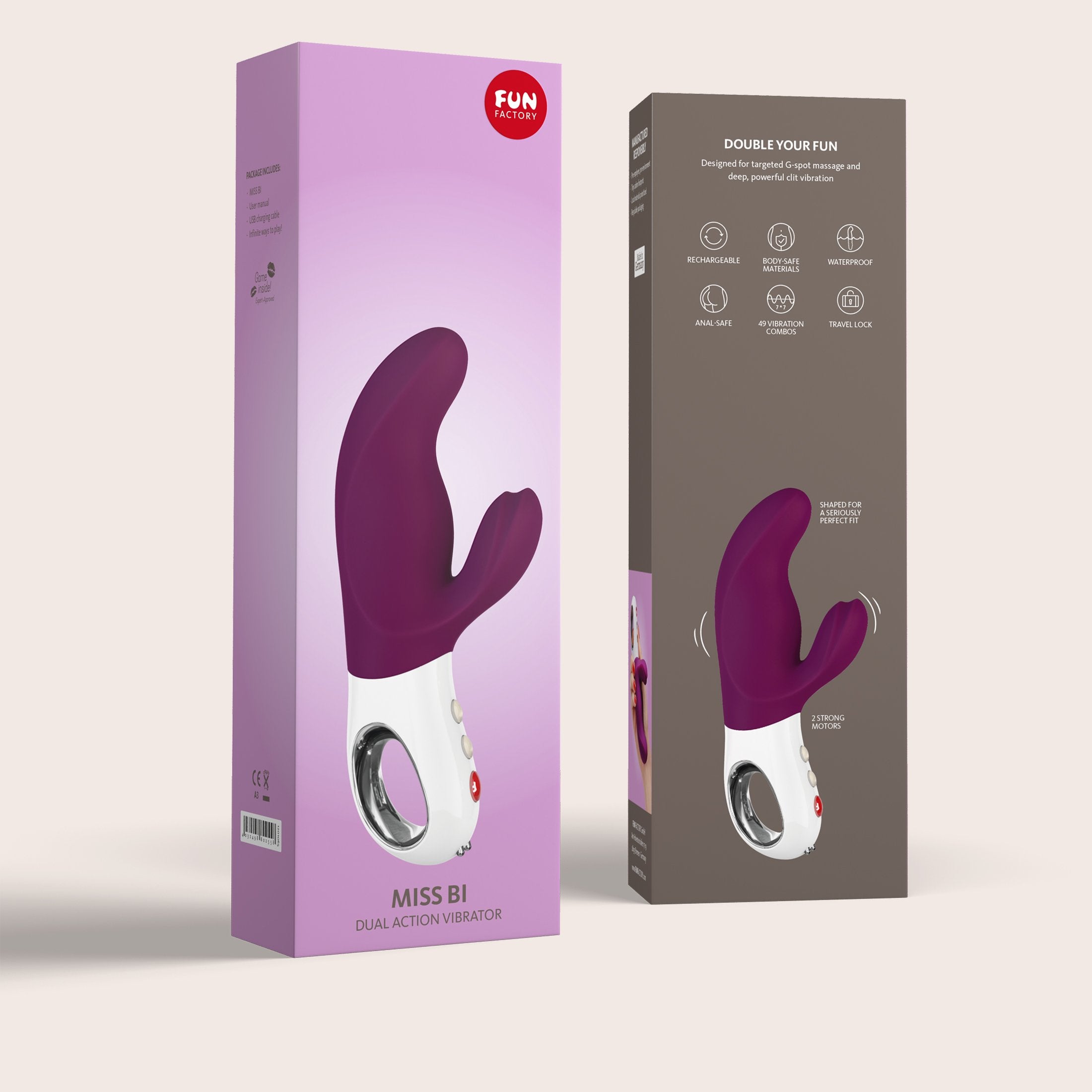 YESforLOV Miss Bi vibratore rabbit doppia stimolazione silicone