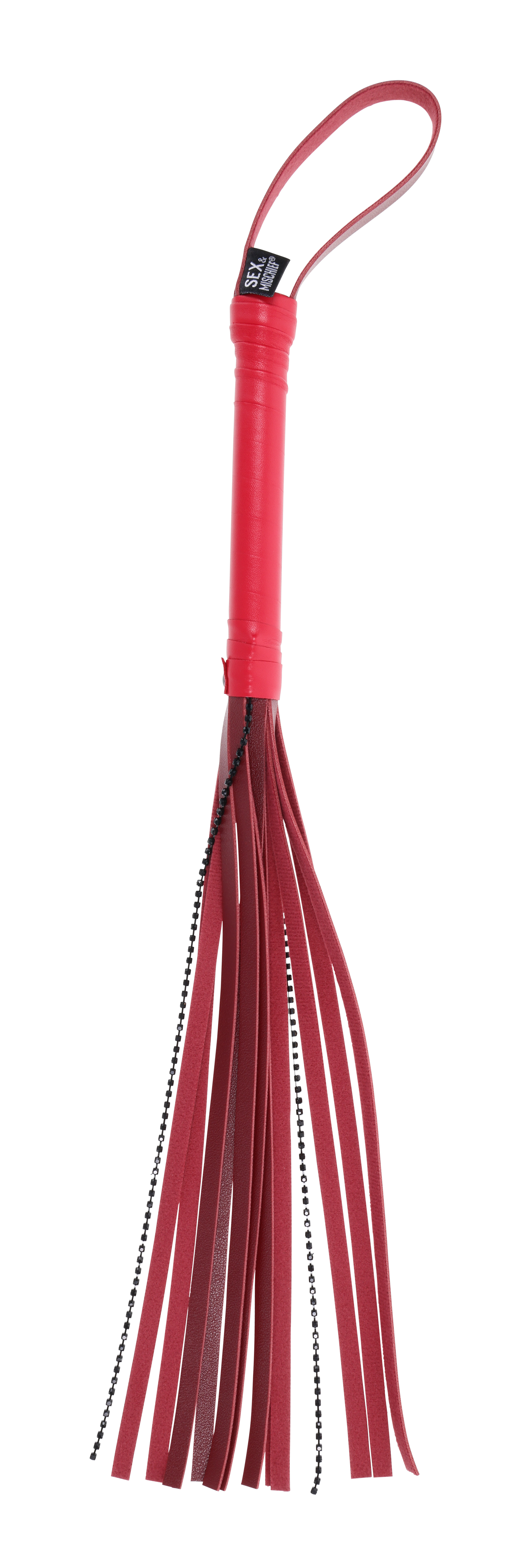Sportsheets Ex's & Oh's Crystal flogger rosso con cristalli