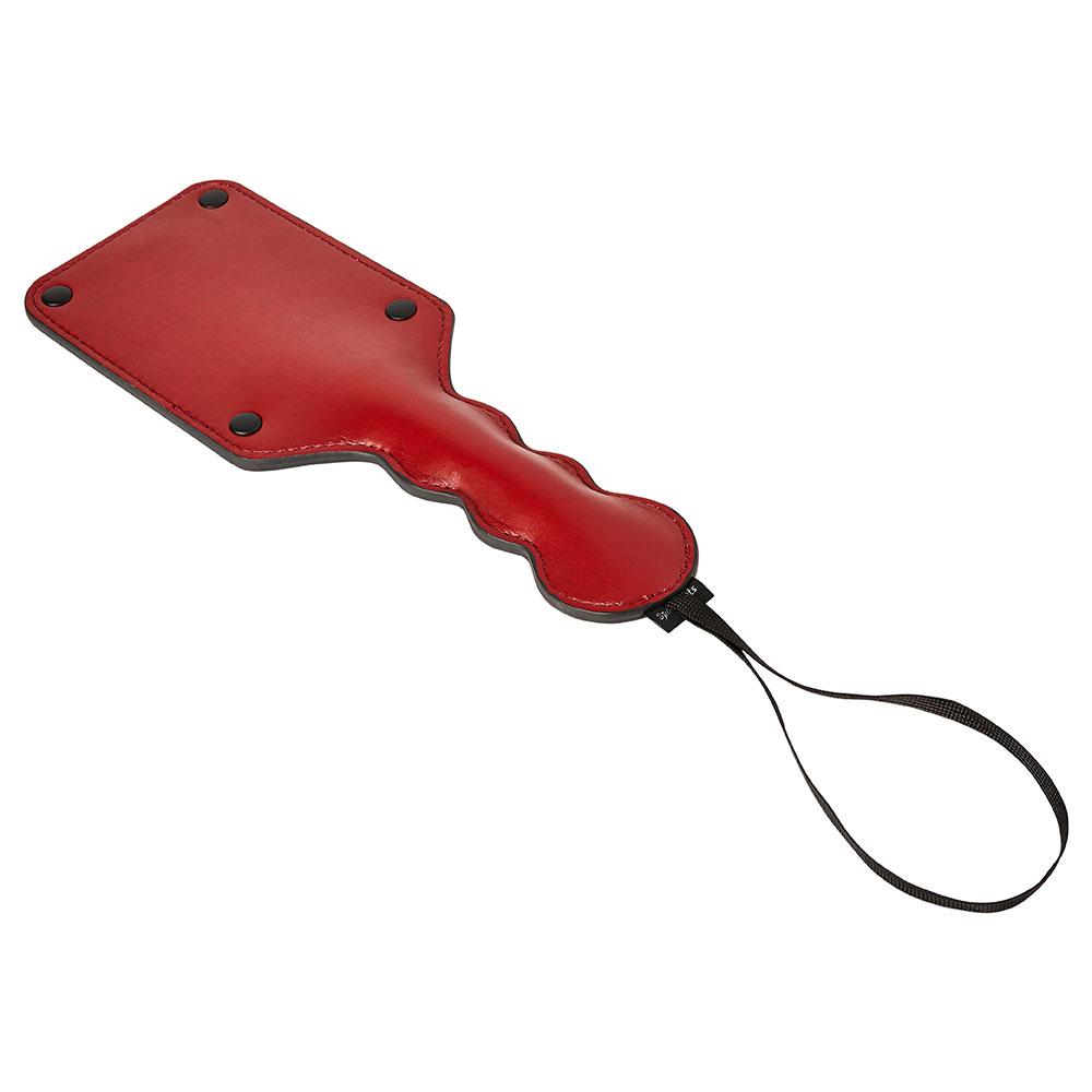 Sportsheets Saffron Square paddle rosso in vegan leather