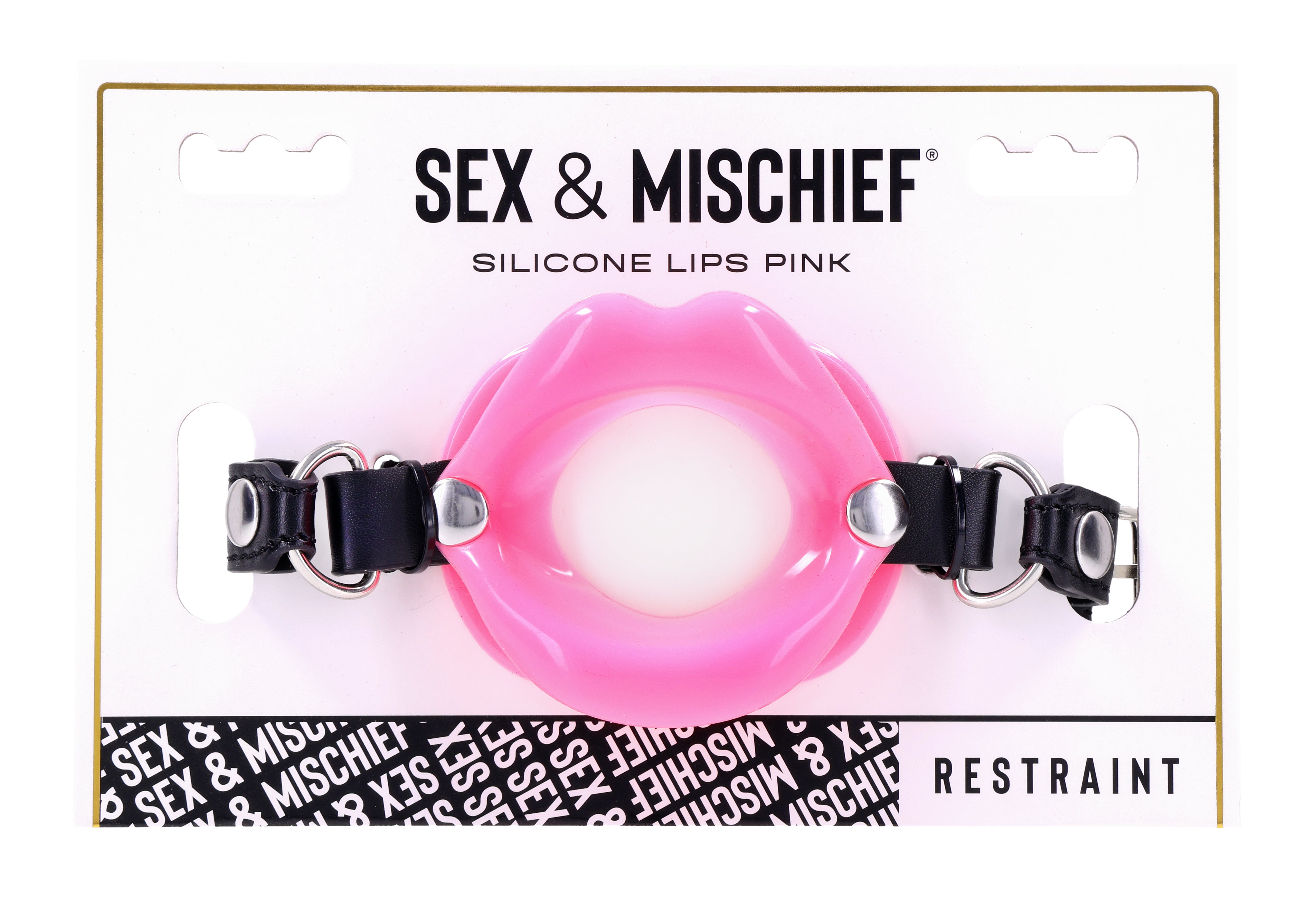 Sportsheets Sex Mischief Pink Silicone Lips bavaglio rosa