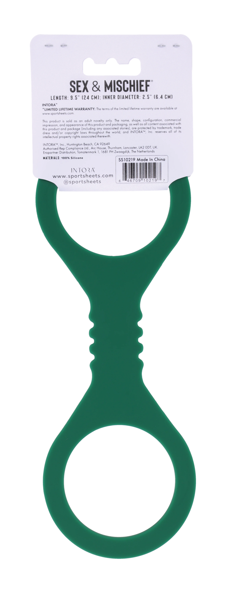 Sportsheets Indica Manette in Silicone Verde Small