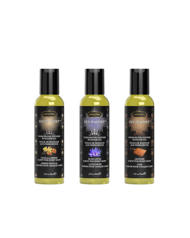 Kama Sutra Sex Magnet olio massaggio feromoni leather 59 ml