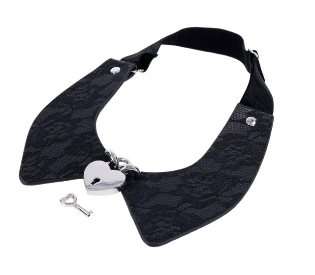 Sex & Mischief Heartbound Lace Day Collar collare pizzo